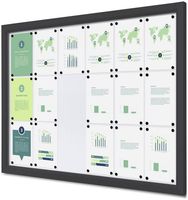 Syna Outdoor Vergrendelbaar Notitiebord Slim 18 X A4 Anthracite - SCTE18XA4PHC7016JS