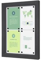 Syna Outdoor Vergrendelbaar Notitiebord Slim 4 X A4 Anthracite - SCTE4XA4PHC7016JS