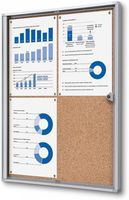 Syna Vergrendelbaar Prikbord Kurk Economy 4x A4 - SCXSC4XA4