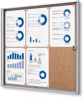 Syna Vergrendelbaar Prikbord Kurk Economy 6x A4 - SCXSC6XA4
