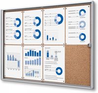 Syna Vergrendelbaar Prikbord Kurk Economy 8x A4 - SCXSC8XA4