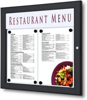 Syna Outdoor Menubord met Logo Paneel 2x A4 Liggend - SCZ2XA4C9005