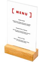 Syna Houten Menuhouder T Tafeldisplay A6 Portret - TA6PW