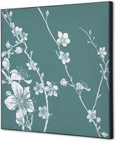 Syna Wanddecoratie Textiel SET 40 X 40 Japanse Bloesem Groen - TFR22W400-SET-I10