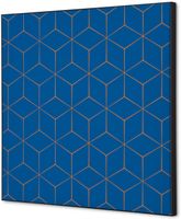 Syna Wanddecoratie Textiel SET 40 X 40 Hexagon Blauw-Bruin - TFR22W400-SET-I14