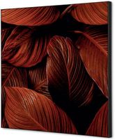 Syna Wanddecoratie Textiel SET 40 X 40 Botanische Bladeren Rood - TFR22W400-SET-I19