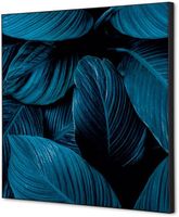 Syna Wanddecoratie Textiel SET 40 X 40 Botanische Bladeren Blauw - TFR22W400-SET-I20