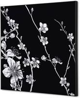 Syna Wanddecoratie Textiel SET 40 X 40 Japanse Bloesem Zwart - TFR22W400-SET-I7