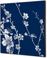 Syna Wanddecoratie Textiel SET 40 X 40 Japanse Bloesem Blauw - TFR22W400-SET-I8