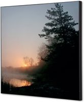 Syna Wanddecoratie Textiel SET 40 X 40 Zonsopgang Bos - TFR22W400-SET-I829