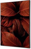 Syna Wanddecoratie Textiel SET A2 Botanische Bladeren Rood - TFR22WA2-SET-I19