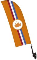 Syna Window Flag Set Single-Sided Oranje Kroon - WINFLAG-SET-I799