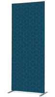 Syna Scheidingswand Textiel Deco 85-200 Dubbelzijdig Hexagon Blauw - ZBSLIM085-200-DSI13