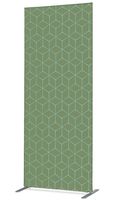 Syna Scheidingswand Textiel Deco 85-200 Dubbelzijdig Hexagon Groen - ZBSLIM085-200-DSI16