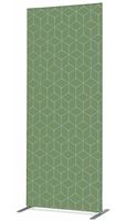 Syna Scheidingswand Textiel Deco 85-200 Dubbelzijdig Hexagon Groen ECO - ZBSLIM085-200-DSI16ECO