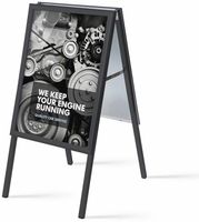 Syna A-Bord 32 mm Rechte Hoeken Zwart 50 X 70 cm - ZP50X70G32MEC9005