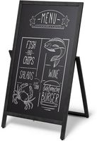 Syna Houten A-Board Flip 55x105 cm Zwart - ZPCHFBL55X105