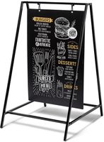 Syna Krijtstoepbord Swing 50 X 70 cm Zwart - ZPSW50X70