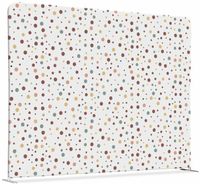 Syna Scheidingswand Textiel 150-150 Dubbelzijdig Stippen Aarde - ZWSE150-150SSK-DSI2