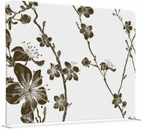 Syna Scheidingswand Textiel 150-150 Dubbelzijdig Abstracte Japanse Bloesem Bruin - ZWSE150-150SSK-DSI9