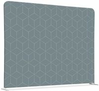 Syna Scheidingswand Textiel 200-150 Dubbelzijdig Hexagon Grijs - ZWSE200-150SSK-DSI15