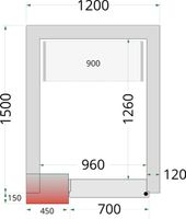 Vriescelpanelen met 120 mm Isolatie - CR 120X150X220