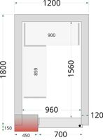 Vriescelpanelen met 120 mm Isolatie - CR 120X180X220
