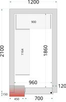 Vriescelpanelen met 120 mm Isolatie - CR 120X210X220