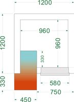 Vriesruimte (Compleet met Monoblock) - CRNF1212