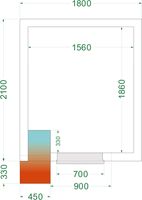 Vriesruimte (Compleet met Monoblock) - CRNF1821