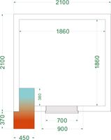 TEFCOLD Vriesruimte (Compleet met Monoblock) - CRNF2121