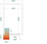TEFCOLD Koelruimte (Compleet met Monoblock) - CRPF1524