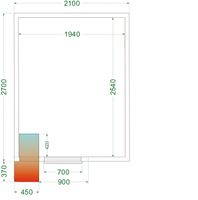 TEFCOLD Koelruimte (Compleet met Monoblock) - CRPF2127