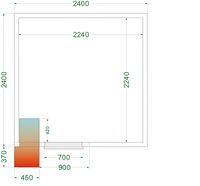 TEFCOLD Koelruimte (Compleet met Monoblock) - CRPF2424