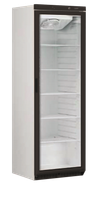 GEVENTILEERDE NEGATIEVE VITRINE 360LT -25°/+5°C ZWARTE DEUR - DV40ZWART