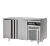 GEKOELDE VRIES WERKTAFEL GASTRO 1/1 - 2 DEUREN - GEVENTILEERD - EURO GN2 BT