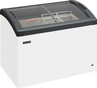 Elcold DIEPVRIESKOFFER met GEBOGEN GEBOGEN GLAZEN GLIJDEKSELS - FOCUS 106