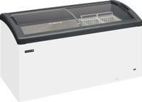 Elcold DIEPVRIESKOFFER met GEBOGEN GEBOGEN GLAZEN GLIJDEKSELS - FOCUS 151