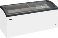 Elcold DIEPVRIESKOFFER met GEBOGEN GLAZEN GLIJDEKSELS - FOCUS 171