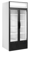 TEFCOLD 2-Deurs Displaykoeler met Canopy - FSC891H