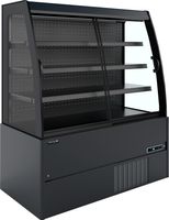 Compacte Zwarte Wandkoeler met Schuifdeuren - MC+B130S LOW LED