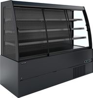 Compacte Zwarte Wandkoeler met Schuifdeuren - MCB200S LOW LED