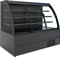 Compacte Zwarte Wandkoeler met Schuifdeuren - MC+B200S LOW LED