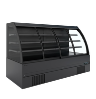 Compacte Zwarte Wandkoeler met Schuifdeuren - MC+B250S LOW LED