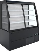 Compacte Wandkoeler met Schuifdeuren (Zwart Ext. - wit Int.) - MCWB150S LOW LED