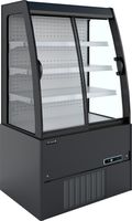 Compacte Wandkoeler met Schuifdeuren (Zwart Ext. - wit Int.) - MCWB90S LOW LED