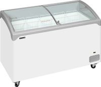 Elegante Diepvrieskist met Gebogen Glazen Schuifdeksels - NIC401SCEB