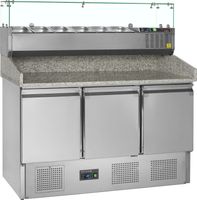 PT1365 + GVC33-140 Pizzatafel incl. unit voor toppings