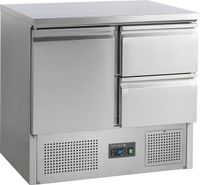 TEFCOLD Saladette- Koelwerkbank GN 1/1 - 2 Schuiven - SA912