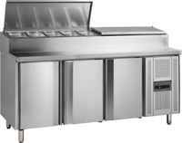 Roestvast Stalen Counter met Koelbak voor GN 1/3 Pannen - SS7300